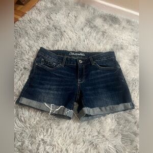 Aeropostale Women's Dark Blue Jean Shorts